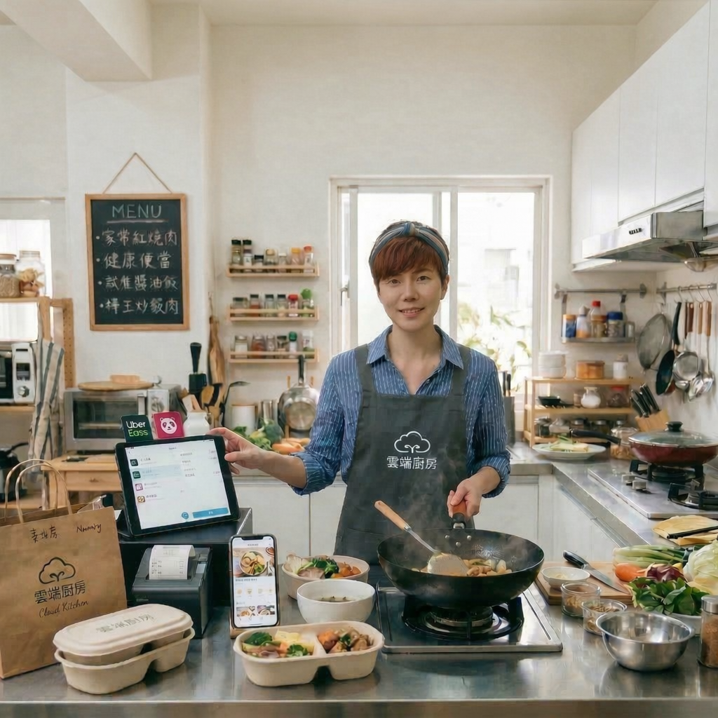 雲端廚房創業示意圖片